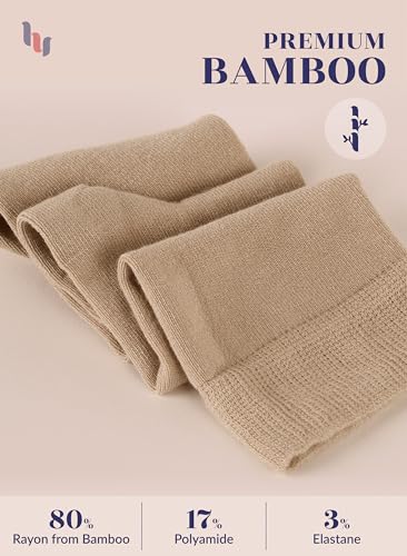 Hugh Ugoli Choose Colors & Make Your Custom Order | Women's Rayon Derived from Bamboo Knee High Socks Size 5-8/8-11, 3 Pairs4