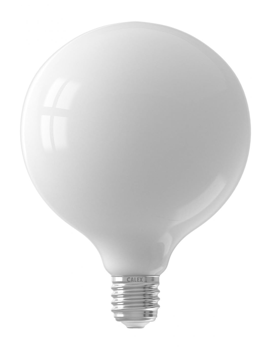 Calex LED Full Glass 125mm Globe 7.5W (60W eq.) 240V ES Opal 2700K Dimmable