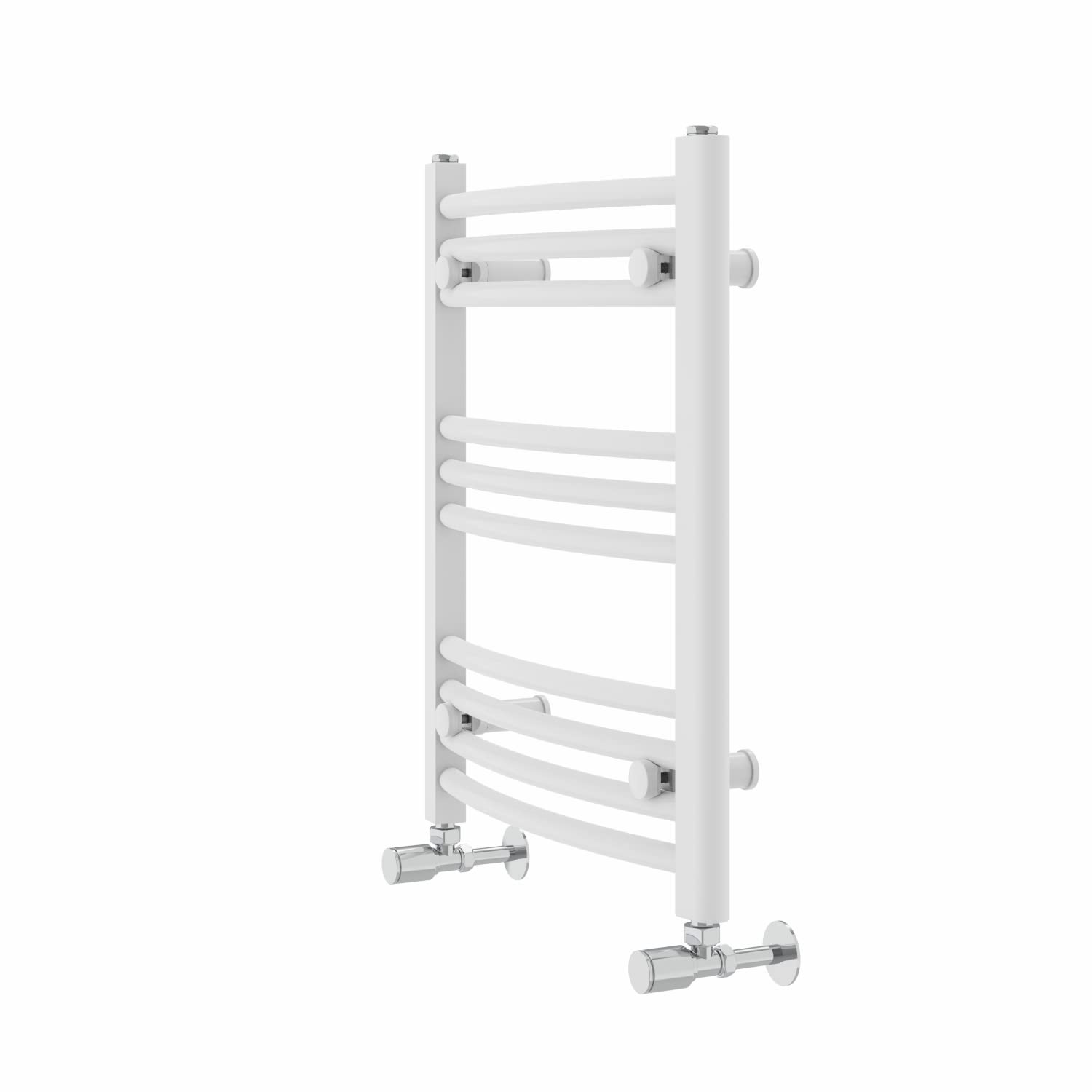 Warmehaus Curved Bathroom Heated Towel Rail Radiator 600x500mm White