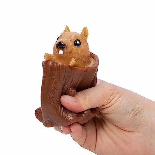 Image of Schylling Nutty Squirrel Popper Toy - Squish Toy - Age 3+ (Pack of 1)