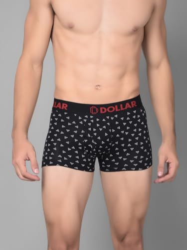 Image of Dollar Bigboss Men's Assorted Pack of 3 Cotton Trunk (Colour & Print May Vary)