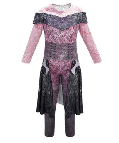 BKPAPTXY Kinder Mädchen Halloween Kostüm Descendants 3 Böse Audrey Cosplay Langarm Jumpsuit (Purple , 11-12 Years ) Cover