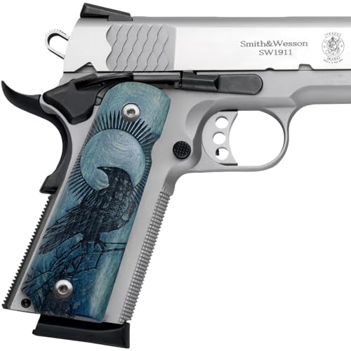 Poignée pistolet 1911 pleine taille plaquettes bois noyer commandant