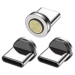 JMF Tech PD 60W Fast Charging USB-C to TypC Magnetic Data Cable, 360° & 180° Rotation 3-in-1 Data Sync Phone Charger Cable (3-Pack USB C)