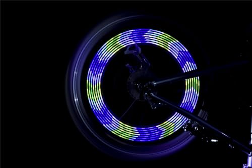 LuminKing Bicycle Spoke Light with Motion Sensor - Featuring 30 Color Patterns, Auto-Update Every 4 Seconds, 14 LED lights, Easy Wheel Spoke Mount, Waterproof, Batteries Included - Image 8