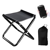 Jinfanshurich klapphocker faltbar 200kg (440lbs) - Campinghocker Faltbar, Hocker klappbar,Faltbarer Hocker für Angeln, Reisen, Wandern, Grillen, Garten, Strand