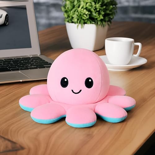 Image of Octopus Plushie Reversible Soft Toys for Kids | Plush Soft Toys for Baby Boys and Girls| Best Gift | Octopus Soft Toy for Kids