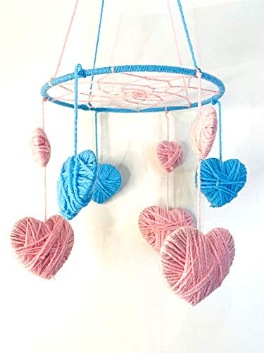Rooh Dream Catcher ~ Windchime for Kids ~ Made with Pure Wool. Handmade Hangings for Sweet Dreams and Positive Vibrations. Safe for infants, toddlers and kids.