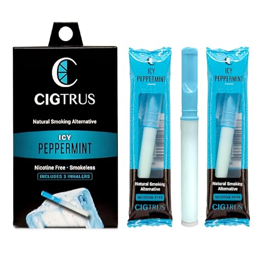 Cigtrus Quit Smoking Smokeless Inhaler – Natural, Nicotine-Free, Vaporless & Non-Electric –...
