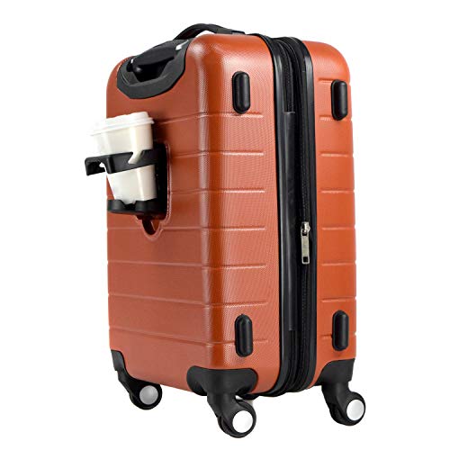 Wrangler 20" Piece USB Port Cup Holder Carry-On Luggage4