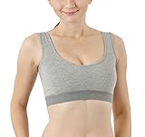 Riceverai una bralette in cotone elasticizzato color grigio della marca tedesca ALBERT KREUZ, fornita in una scatola pieghevole di cartone ecologico.