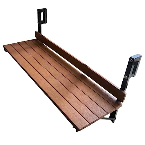 Table de bar pliante en acier inoxydable pour balcon et terrasse avec support noir compact