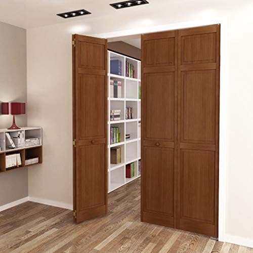 Kimberly Bay Traditional Six Panel Espresso Solid Core Wood Bi-fold Door (80x30)