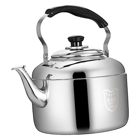 OKUMEYR 304 Stainless Steel Kettle Stainless Steel Teapot Boiling Water Kettle Whistling Tea Pot Large Capacity Tea Kettle Stainless Steel Tea Pot Whistling Teakettle Water Boiler Kettle Cover