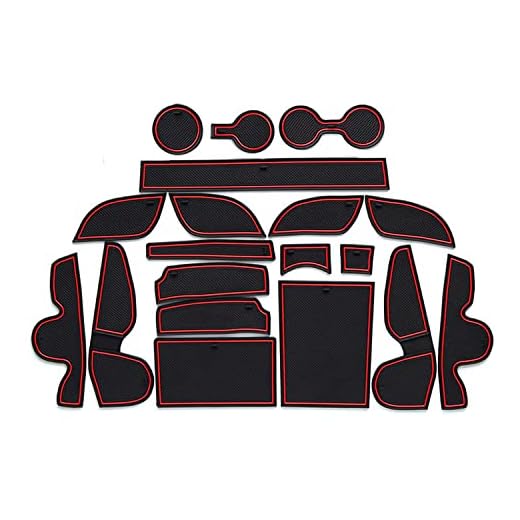 LFOTPP Tucson - Alfombrillas Antideslizantes para portavasos (18 Unidades), Color Rojo