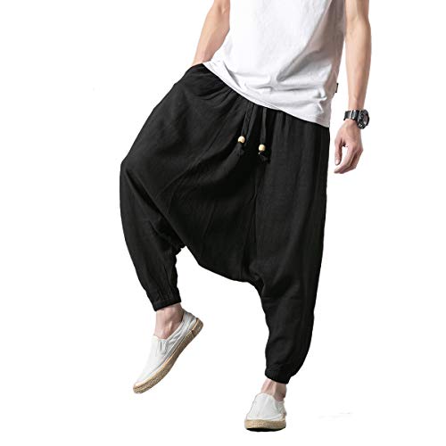 Amazon.com: Seidarise Men's Drop Crotch Pants, Harem Pants