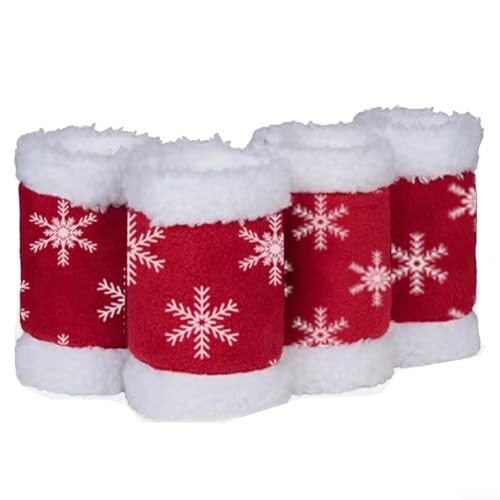 Bandages de jambe de cheval DAZZLEEX avec attaches ajustables pour le saut, 4 pièces