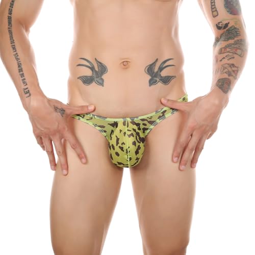 Men's G-String Thongs, Sexy See-through Sheer T-Back Thong, Low Rise Mesh Pouch Lingerie Mens Underwear2