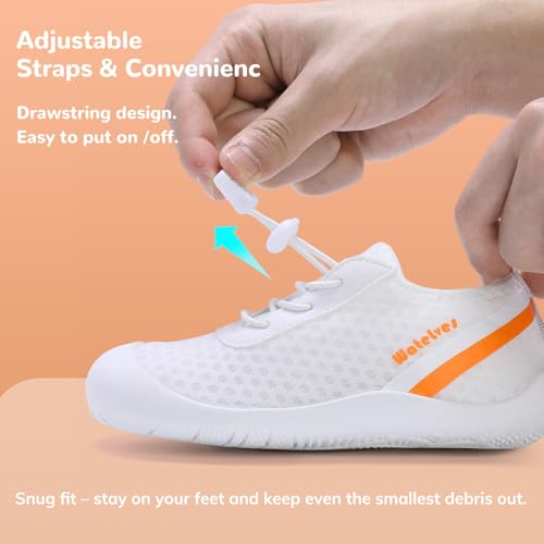 Image of WateLves Wide Toddler Water Shoes Kids Barefoot Athletic Sneakers Girls Boys Quick Dry Aqua Socks for Beach Hiking Swim Kayak Sport Accessories, Camping Essentials