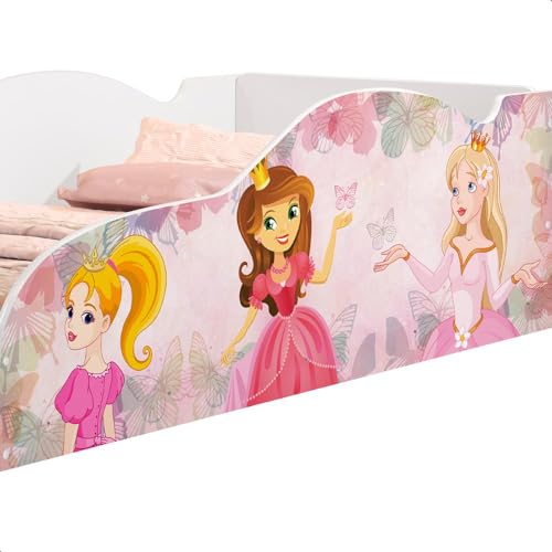 Cama Infantil com Colchão Princesa Rosa