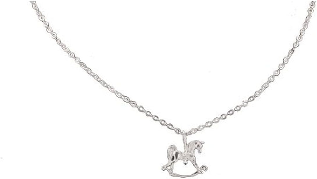 Platinum Plated Rocking Horse Pendant