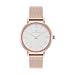 WRISTOLOGY Charlotte Womens Watch Rose Gold Metal Mesh Ladies Changeable Strap Band