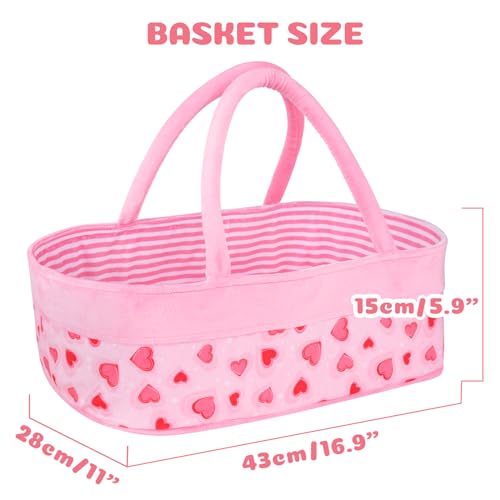 Babeside 1213 Reborn Baby Doll Bassinet For 17-22 Inch Dolls Foldable Baby Doll Crib Bed Soft Doll Carrier Doll Accessories thumb #4