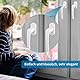 AUTOUTLET Fenstergriff Aluminium, 8 Stück Fenstergriff weiß Fensterschloss Balkontürgriff ohne Schließzylinder, in Stiftlänge 35mm, Türgriffe für Fenster, Terrassentüren und Balkontüren
