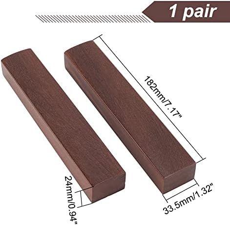 PH PandaHall 2pcs Chinese Calligraphy Paperweight, Wooden Paper Weight Cast Map Paper Weights for Office Men Calligraphy Painting Writing Drawing Art Beginners Professional Chinese New Year