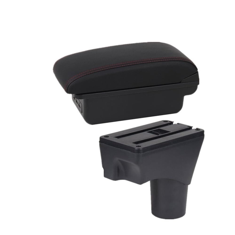 Aierdeyp B1 Black Red 3Usb Car Armrest Box For Nissan For March Micra K13 Mk4 Iv For Sunny