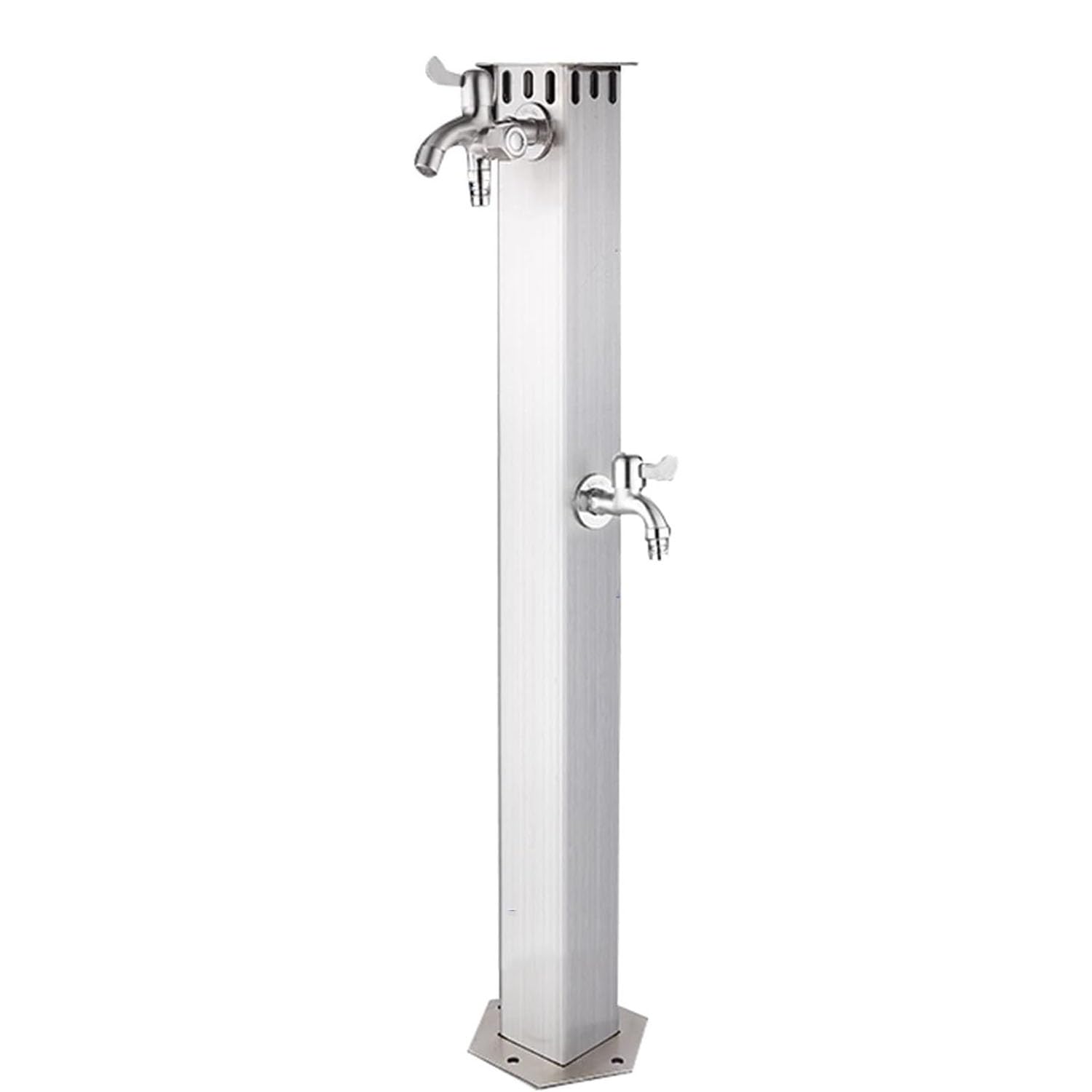 ZYCHSJXA Outdoor Water Column with Double Faucet Heavy-Duty Garden Fountain Hooks and Base Ground Tap for Irrigation Farm Yard Use