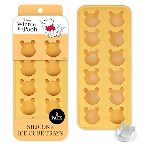 Image of Disney Winnie the Pooh Silicone Ice Cube Tray, 2-Pack 5 inchx12.5 inch, BPA-Free
