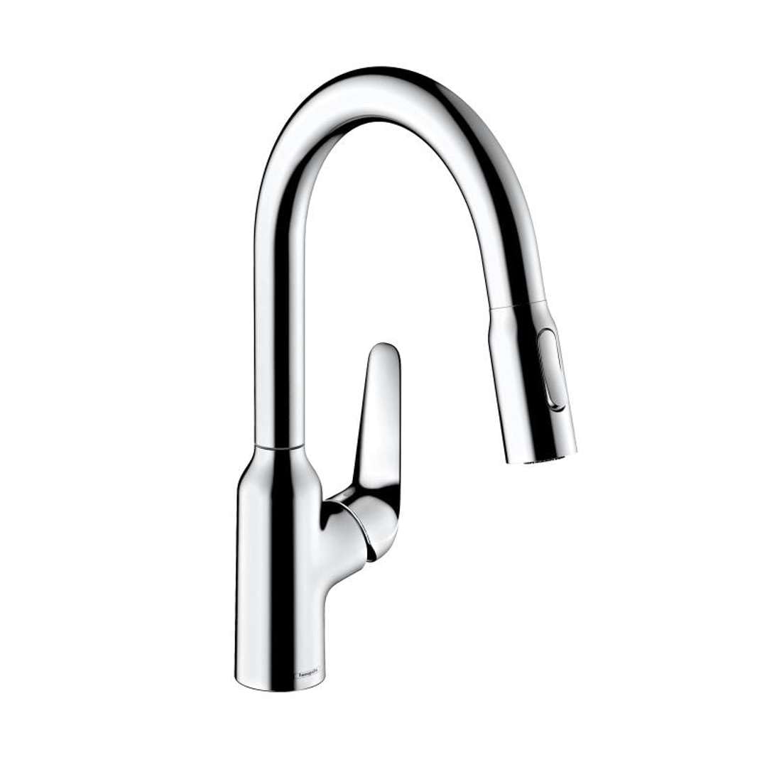Mitigeur de cuisine Hansgrohe double jet avec douchette extractible 180 M42