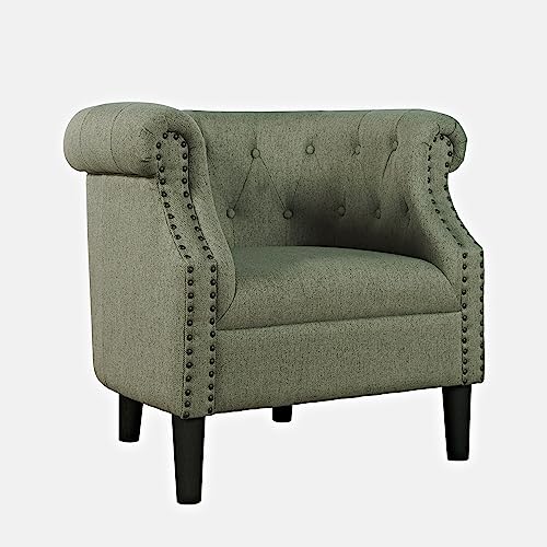 Sillón Barril Curvo Verde Salvia miniatura 7
