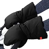 【Forro más cálido】Nuestro calentador de manos para cochecito está hecho de material de forro polar ultra grueso, protección contra heladas, comodidad y calidez, mantiene tu mano caliente en el frío invierno.