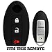 KeyGuardz Keyless Entry Remote Car Smart Key Fob Outer Shell Cover Soft Rubber Protective Case for Nissan Infiniti