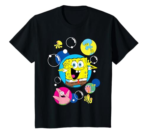 Niños Bob Esponja Squarepants Y Co En Burbujas Niños Camiseta