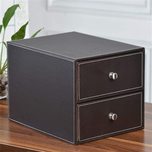 Classeur casier bureau ELzEy armoire double tiroir rangement de table - 2