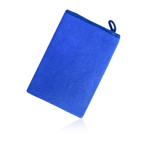 SHMZK Clay Mitt, Scratch-Free Microfiber Clay Bar Alternative Mitt Car Detailing Glove, Car Cleaning & Polishing Tool Clay Eraser Mitt for Paint Glass Wheels, Car Accessories (Blue)