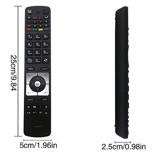 New Replacement Hitachi TV Remote Control RC5117 for All Hitachi Telefunken TV RC5118 42HYT42U 50HYT62U H 50HYT62UH - No Setup Needed - Image 4