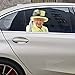 Adesivo divertente per finestrini dell'auto, con scritta "Queen Elizabeth", con scritta "Papa Francis Nun Ruth Bader Ginsburg, facile da rimuovere senza lasciare residui"