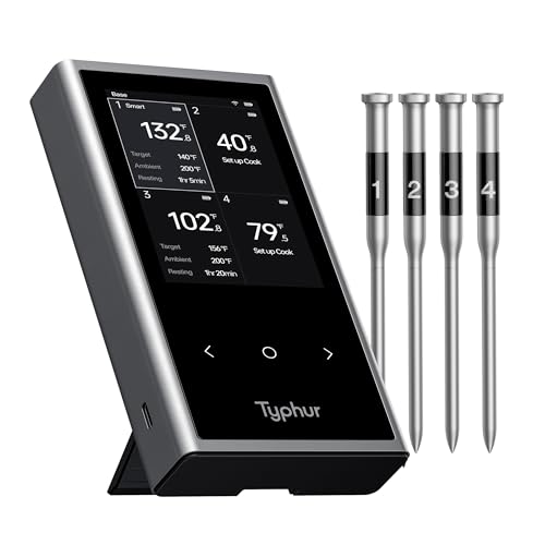 Typhur Sync Wireless Quad Gen 2 Meat Thermometer | 4 Probes | 6 S...