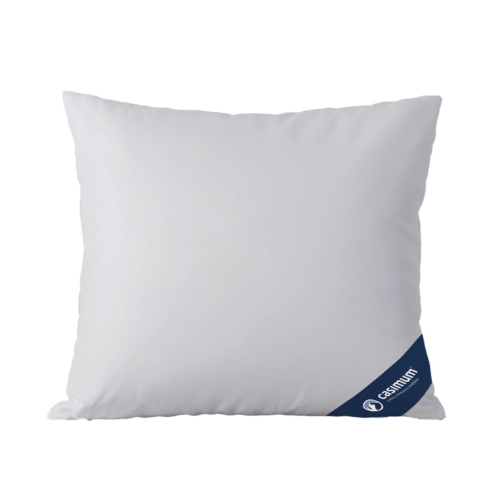 Daunenkissen 80x80 cm, Premium 3-Kammer Daunen Kopfkissen, Made in Germany | 90% Daunen (Außen), Daunen Kissen für Allergiker NOMITE, Dreikammerkissen aus 100% Baumwolle, OEKO-TEX STANDARD 100