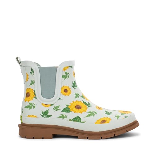 Image of Western Chief Women's Waterproof Pull-On Chelsea Rain Boot with Fun Prints | Ladies slip-on ankle boots with rubber sole, cushioned EVA insole, built for wet days and styled for any occasion