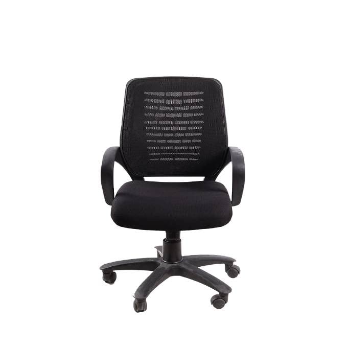 Hunky 805 Nylon Net Back Chair - Black : Amazon.in: Home & Kitchen