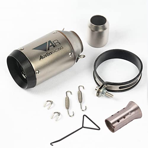 バイクサイレンサー スリップオンマフラー バイクマフラー 差込口50.8mm 汎用 長さ160mm ボディの直径90mm