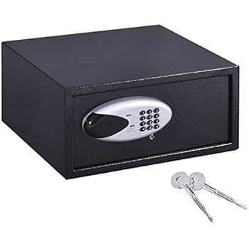 Stash Safe Safstar Electronic Digital Security Lock Box Wall Cabinet Safe for Jewelry Cash Valuable Home Office Hotel (16.9" x 14.4" x 7.8")