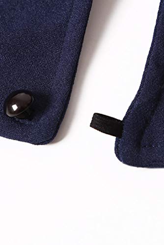 Happy Sailed Women Casual Loose Short Sleeve Belted Wide Leg Pant Romper Jumpsuits Medium Navy Blue #TOP7