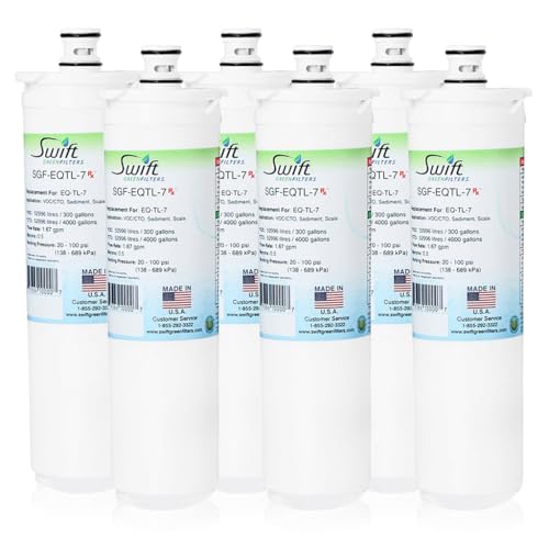 Swift Green Filters SGF-EQTL-7 Compatible Commercial Water Filter for Bunn EQ-TL-7, Made in USA (6 Pack)