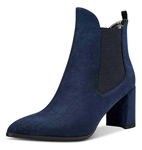 Bottines Bloc Heel Chelsea Femme Talon 7.5CM Bottes Castamere